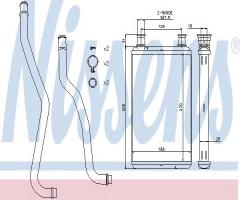 Nissens 70979 nagrzewnica chrysler, chrysler 300 c (lx), dodge charger