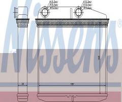 Nissens 71456 nagrzewnica fiat, fiat grande punto (199), alfa romeo mito (955), citroËn nemo kombi