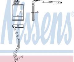 Nissens 71771 nagrzewnica ford, ford fiesta vi