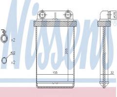 Nissens 72671 nagrzewnica opel