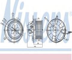 Nissens 87032 dmuchawa vw- bez sterownika, audi a3 (8p1), seat alhambra (710)
