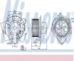 Nissens 87064 dmuchawa audi, audi coupe (89, 8b)