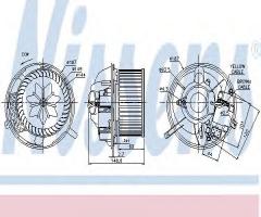 Nissens 87072 dmuchawa audi, audi a3 (8p1), seat alhambra (710), skoda superb (3t4), vw beetle (5c1)