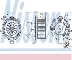 Nissens 87105 dmuchawa mercedes, vw crafter 30-35 autobus (2e_)