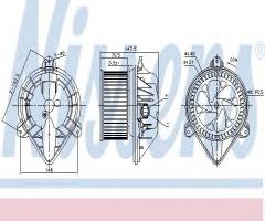 Nissens 87173 dmuchawa opel