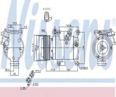 Nissens 890045 kompresor klimatyzacji mazda