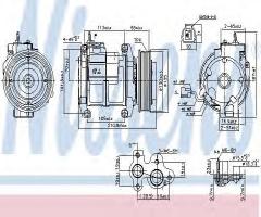 Nissens 890128 kompresor klimatyzacji honda