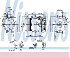 Nissens 890144 kompresor klimatyzacji toyota