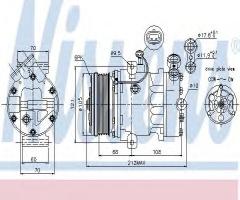 Nissens 89042 kompresor klimatyzacji opel