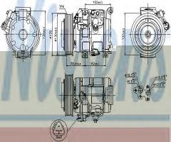 Nissens 89250 kompresor klimatyzacji toyota, toyota rav 4 ii (cla2_, xa2_, zca2_, aca2_)
