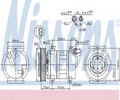 Nissens 89330 kompresor klimatyzacji alfa romeo