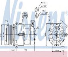 Nissens 89343 kompresor klimatyzacji fiat