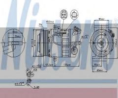 Nissens 89392 kompresor klimatyzacji renault, nissan x-trail (t31), renault laguna coupe (dt0/1)