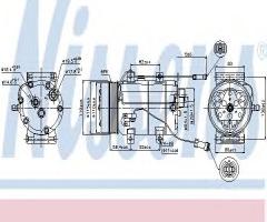 Nissens 89452 kompresor klimatyzacji audi, audi 100 avant (4a, c4)