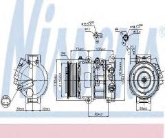 Nissens 89516 kompresor klimatyzacji toyota, toyota auris (nre15_, zze15_, ade15_, zre15_, nde15_)