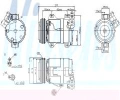 Nissens 89519 kompresor klimatyzacji suzuki, suzuki grand vitara i (ft, gt)