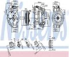 Nissens 89528 kompresor klimatyzacji toyota, toyota yaris (scp9_, nsp9_, ksp9_, ncp9_, zsp9_)