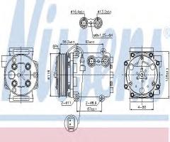 Nissens 89551 kompresor klimatyzacji ford, ford fiesta vi