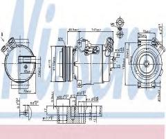 Nissens 89592 kompresor klimatyzacji opel, opel astra g coupe (f07_)