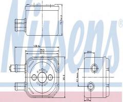 Nissens 90652 chłodnica oleju audi, audi a3 (8l1), ford galaxy (wgr), seat alhambra (7v8, 7v9)