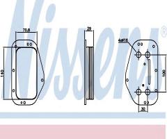 Nissens 90741 chłodnica oleju opel