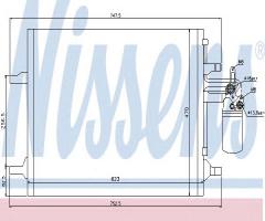 Nissens 940159 chłodnica klimatyzacji volvo