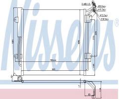 Nissens 940256 chłodnica klimatyzacji vw, vw sharan (7n)