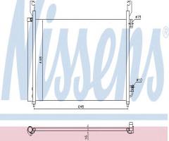 Nissens 940316 chłodnica klimatyzacji renault, renault koleos (hy_)