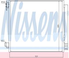 Nissens 940321 chłodnica klimatyzacji dacia, dacia dokker, renault captur