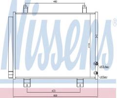 Nissens 940365 chłodnica klimatyzacji lexus, lexus gs (grl1_, gwl1_)