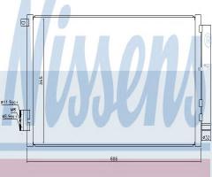 Nissens 940396 chłodnica klimatyzacji fiat, fiat 500l