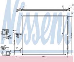 Nissens 940412 chłodnica klimatyzacji mercedes, mercedes-benz sl (r231)