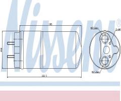 Nissens 95462 osuszacz opel, nissan primastar autobus (x83), opel vivaro combi (j7)