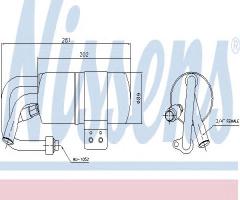 Nissens 95505 osuszacz klimatyzacji ford, ford fiesta v (jh_, jd_)