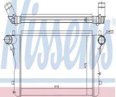 Nissens 96420 intercooler audi, audi a3 (8p1)
