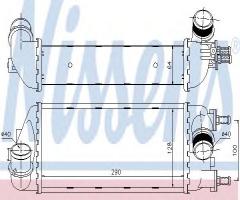 Nissens 96466 intercooler fiat