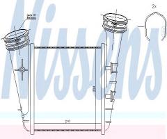 Nissens 96468 intercooler vw