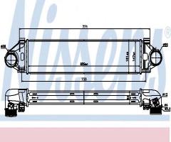 Nissens 96476 intercooler volvo, volvo v60