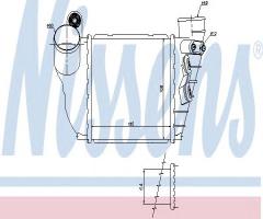 Nissens 96488 intercooler audi, audi a3 (8l1), seat toledo ii (1m2), skoda octavia (1u2)