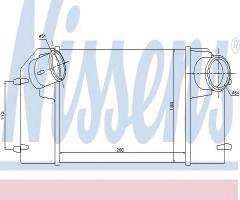 Nissens 96489 intercooler land rover, land rover defender cabrio (ld)