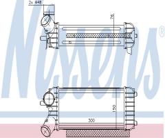 Nissens 96491 intercooler ford, ford c-max ii