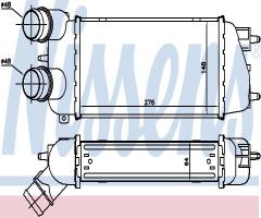 Nissens 96495 intercooler citroen, citroËn c3 i (fc_)