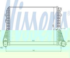 Nissens 96542 intercooler vw