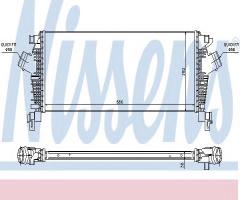 Nissens 96547 intercooler opel, chevrolet cruze station wagon (j308), opel insignia
