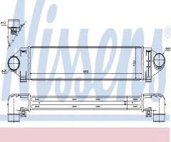 Nissens 96561 intercooler ford