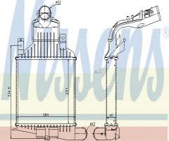 Nissens 96591 intercooler opel