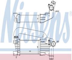 Nissens 96592 intercooler opel