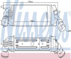 Nissens 96719 intercooler citroen, citroËn c5 ii (rc_), peugeot 407 (6d_)