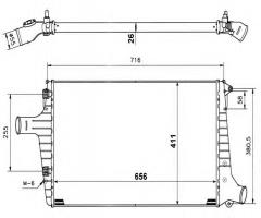 Nrf 30118a intercooler audi, audi a6 (4b2, c5)