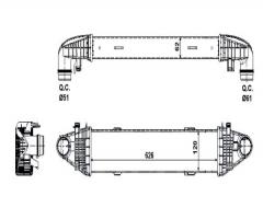 Nrf 30506 intercooler mercedes, mercedes-benz klasa c t-model (s204)